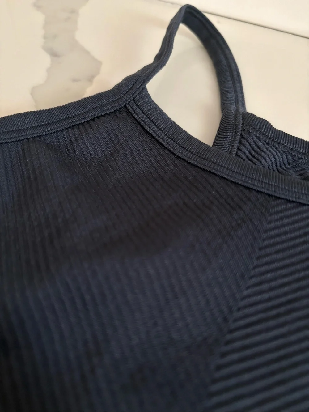 ALL IN MOTION Target Navy Ribbed Athletic Crop Tank
